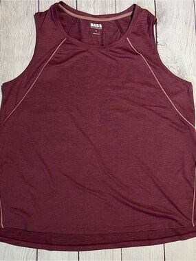 Bass Outdoor Maroon Athletic Tank with Contrast Trim women’s size XL
